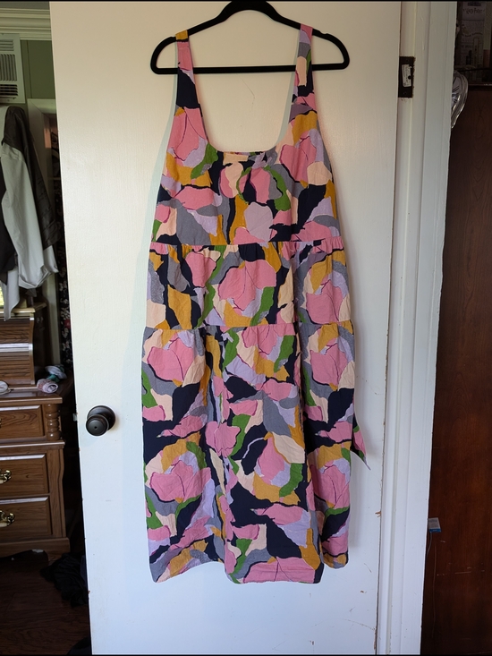 Ava & Viv Dresses & Skirts - Ava & Viv Multicolor Floral Sundress — Pink, Navy, Mustard, Green, Cream